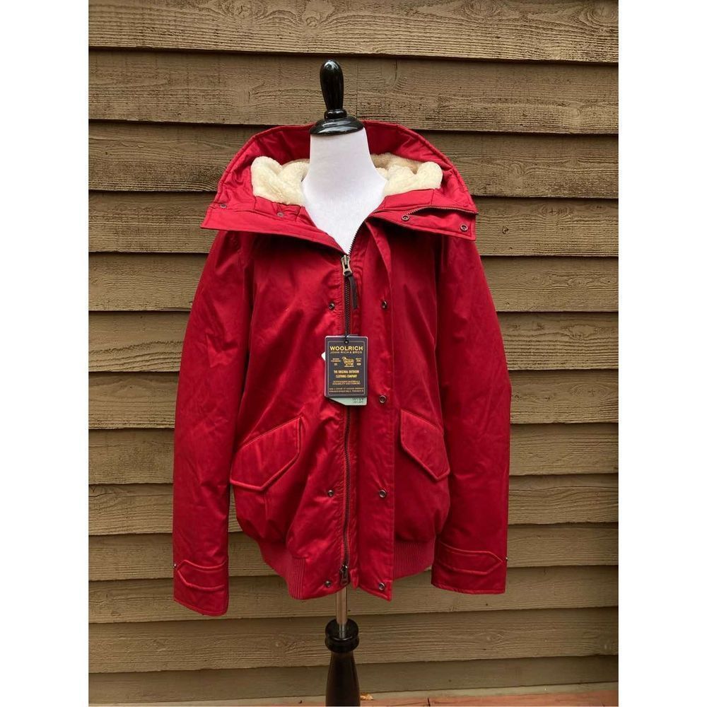 Woolrich John Rich Mens Sundown Red Parka Jacket Medium NWT